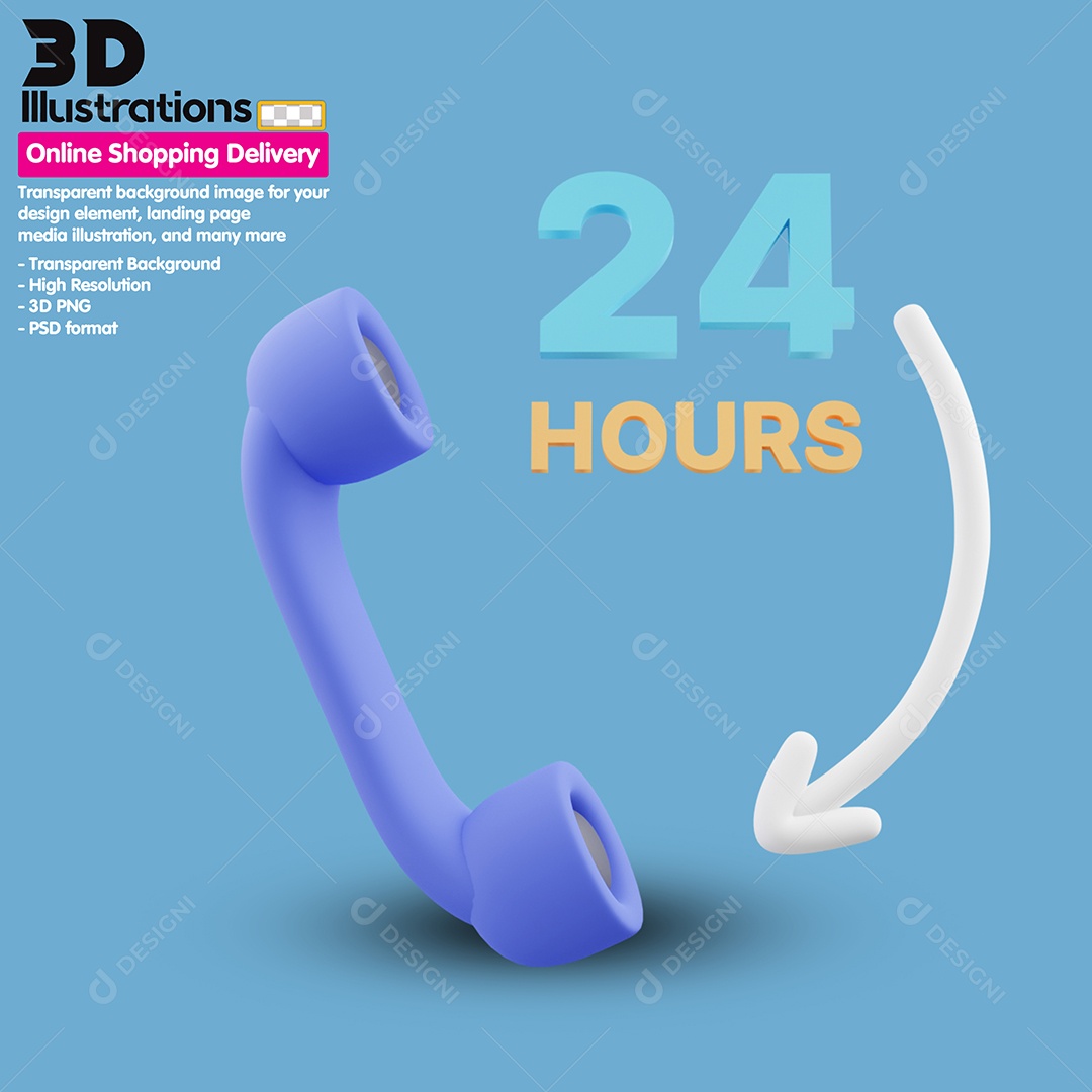 Telefone Elemento 3D Para Composição PSD