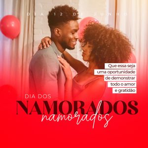 Dia Dos Namorados 12 de Junho Social Media PSD Editável