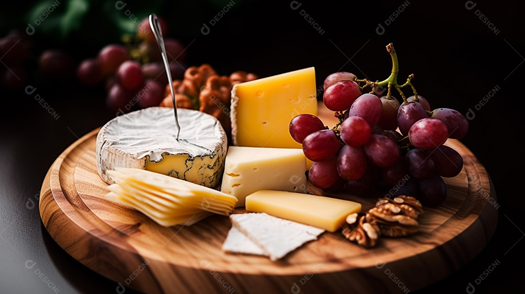 Café Da Manhã Com Várias Frutas Sobre A Mesa