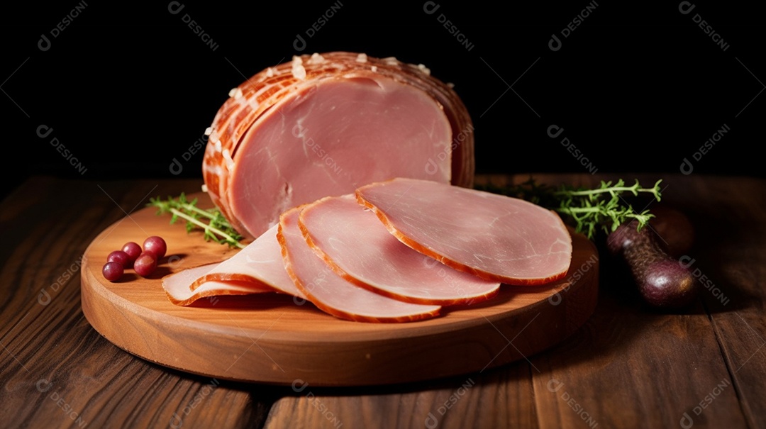 Presuntos Defumado e Fatiados Sobre a Mesa