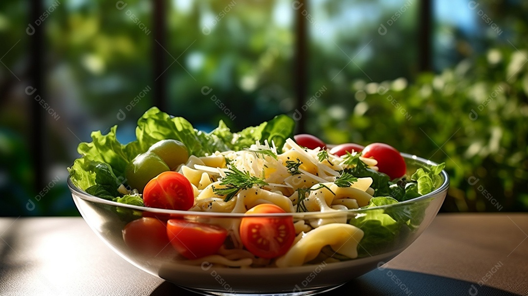 Tigelas De Legumes e Macarrão