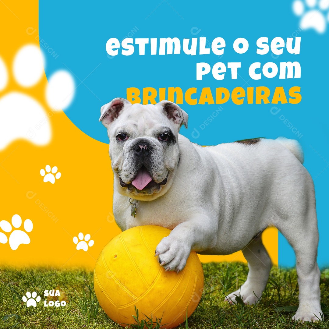 Stimulate Your Pet With Editable Social Media PSD Games