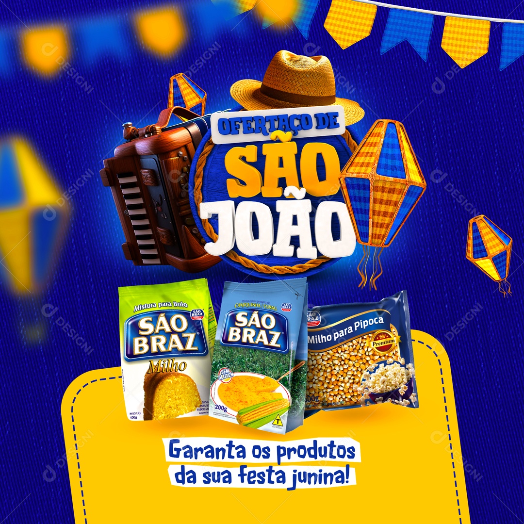 Ofertaço de São João Social Media PSD Editavel
