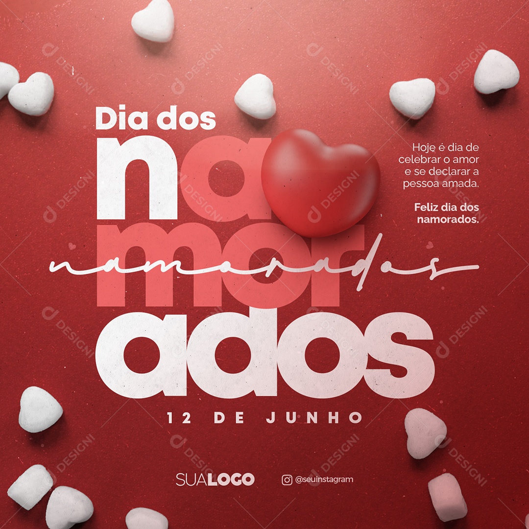 Social Media Dia Dos Namorados Celebrar O Amor PSD Editável