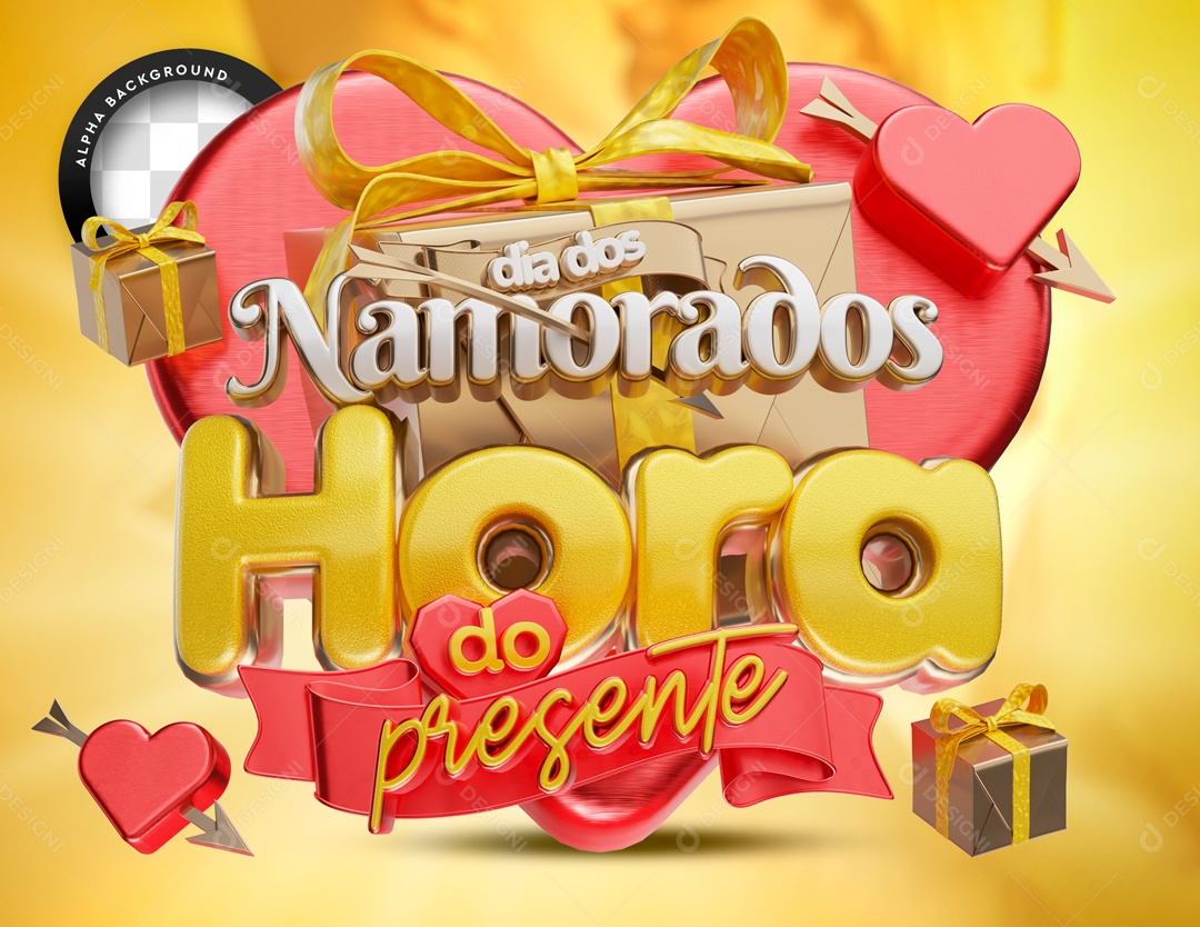 Dia Dos Namorados Hora Do Presente Social Media PSD Editável