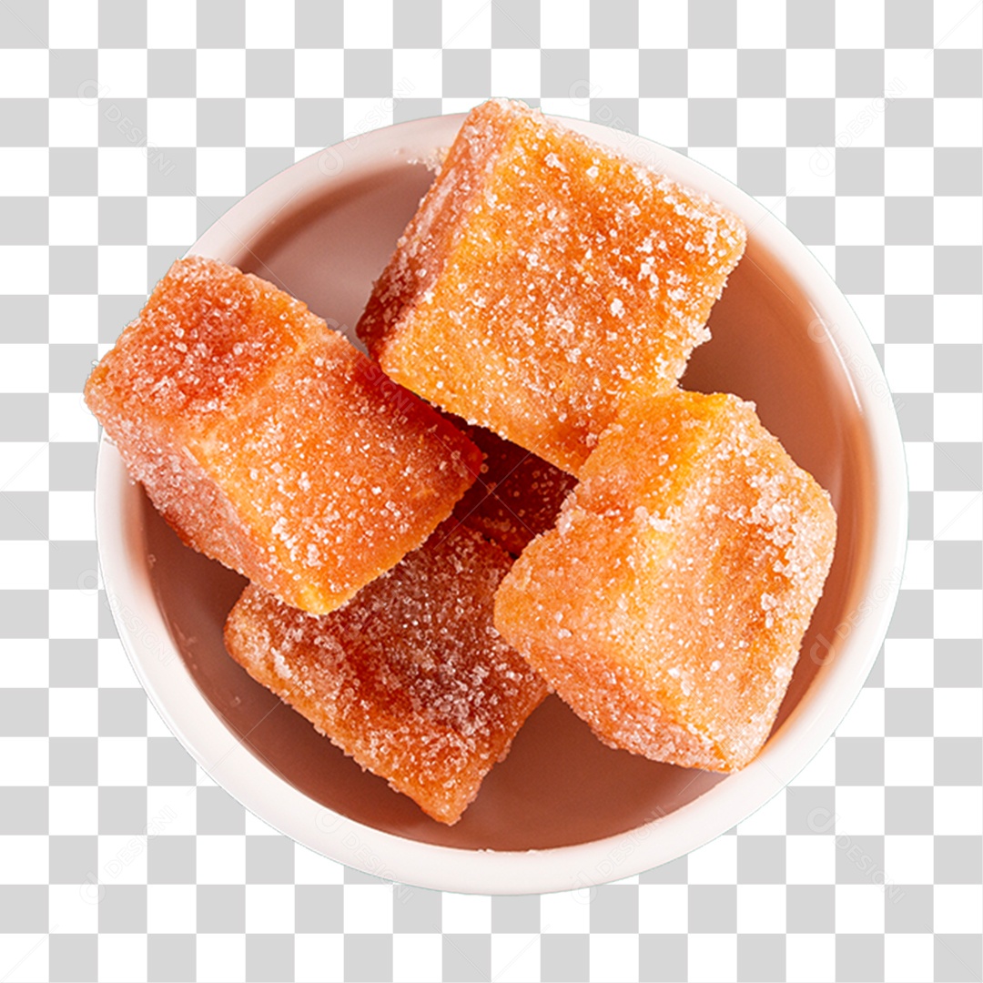 Abobora Cristalizada PNG Transparente