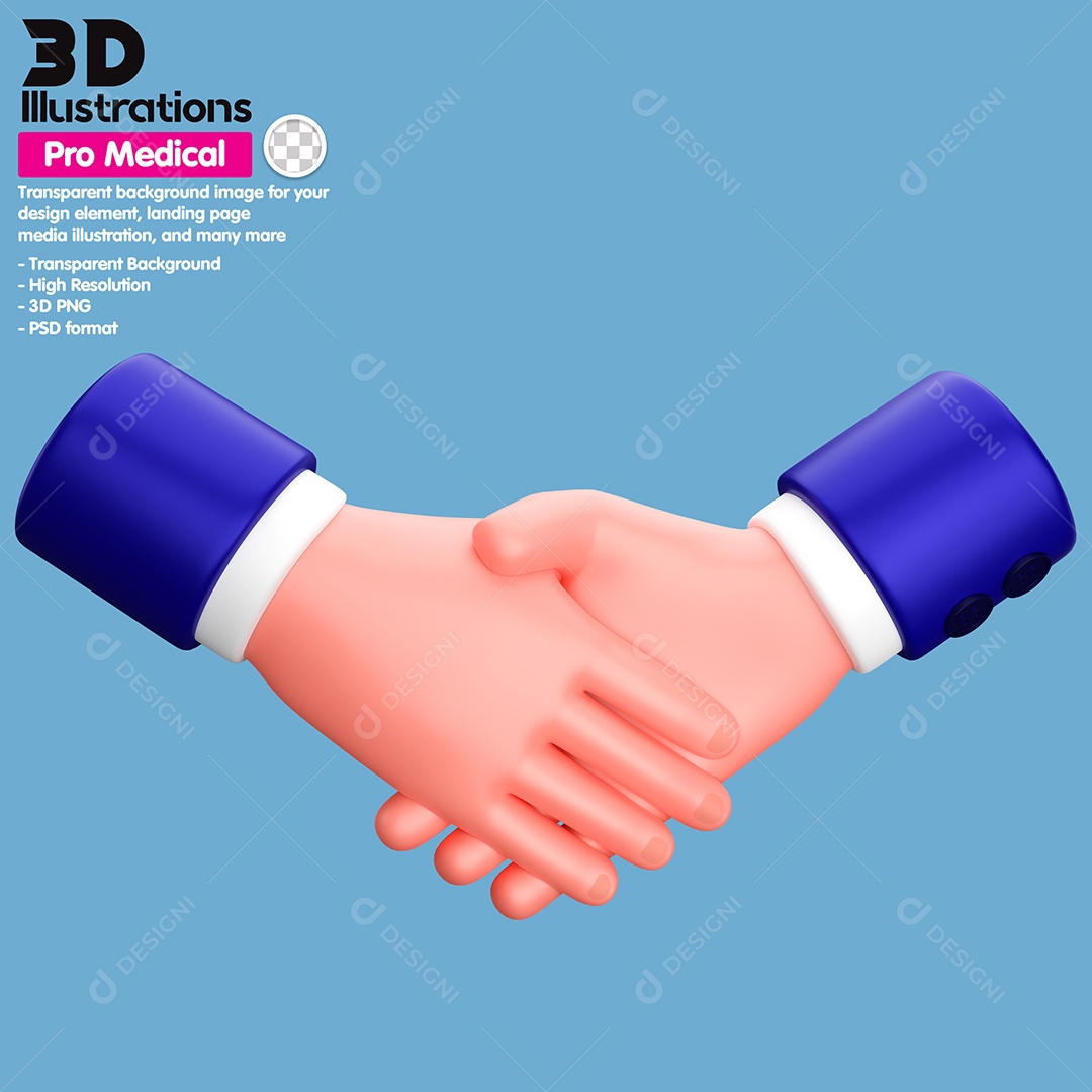 Gesto De Mãos Comprimento Elemento 3D Para Composição PSD