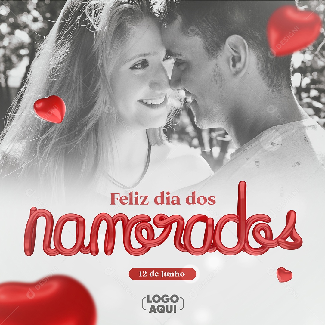 Dia Dos Namorados 12 de Junho Social Media PSD Editável