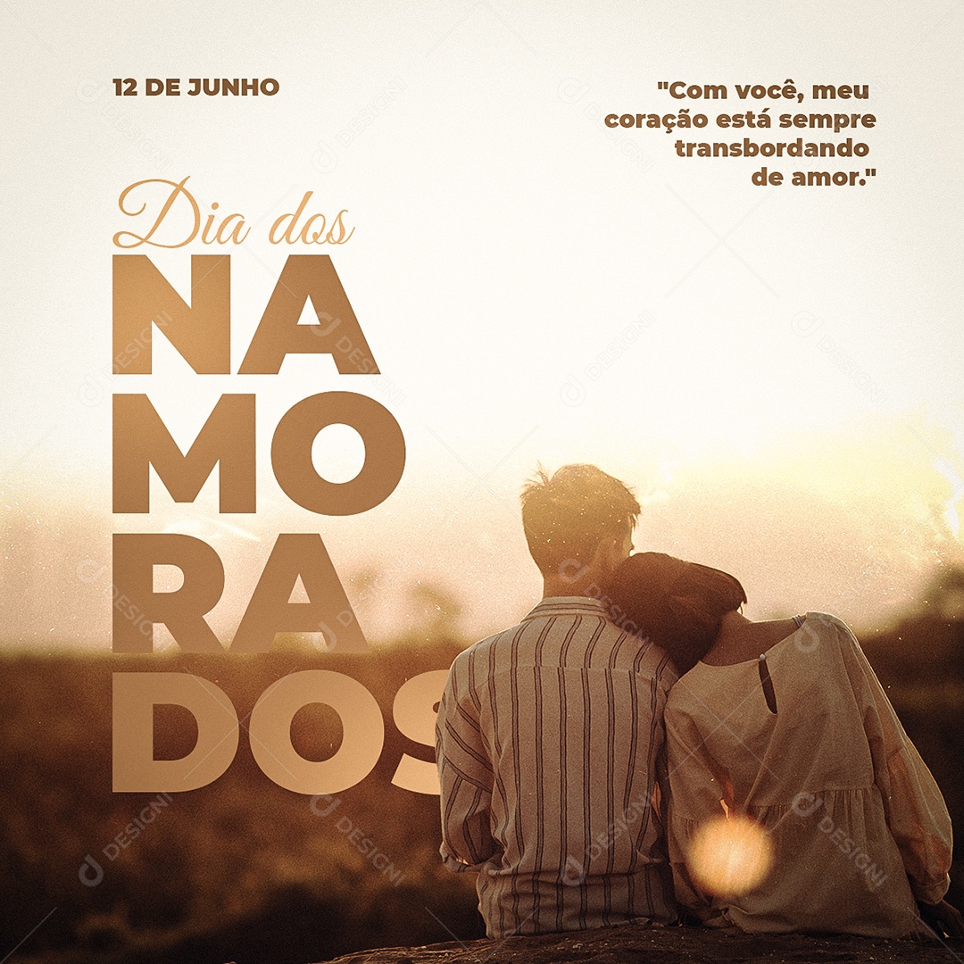 Dia Dos Namorados 12 de Junho Social Media PSD Editável