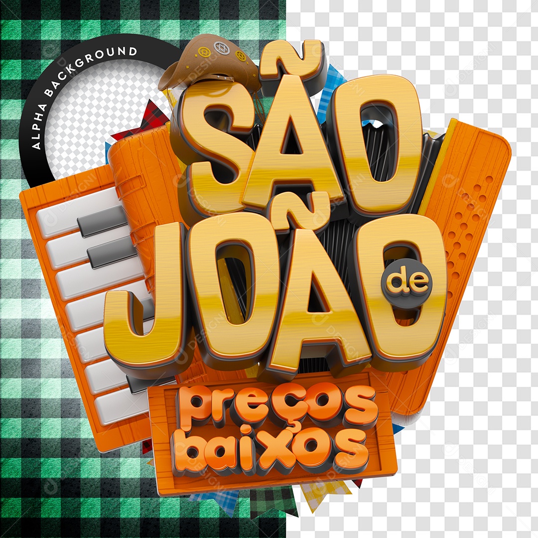 Selo 3D Para Composição São João de Preços Baixos PSD