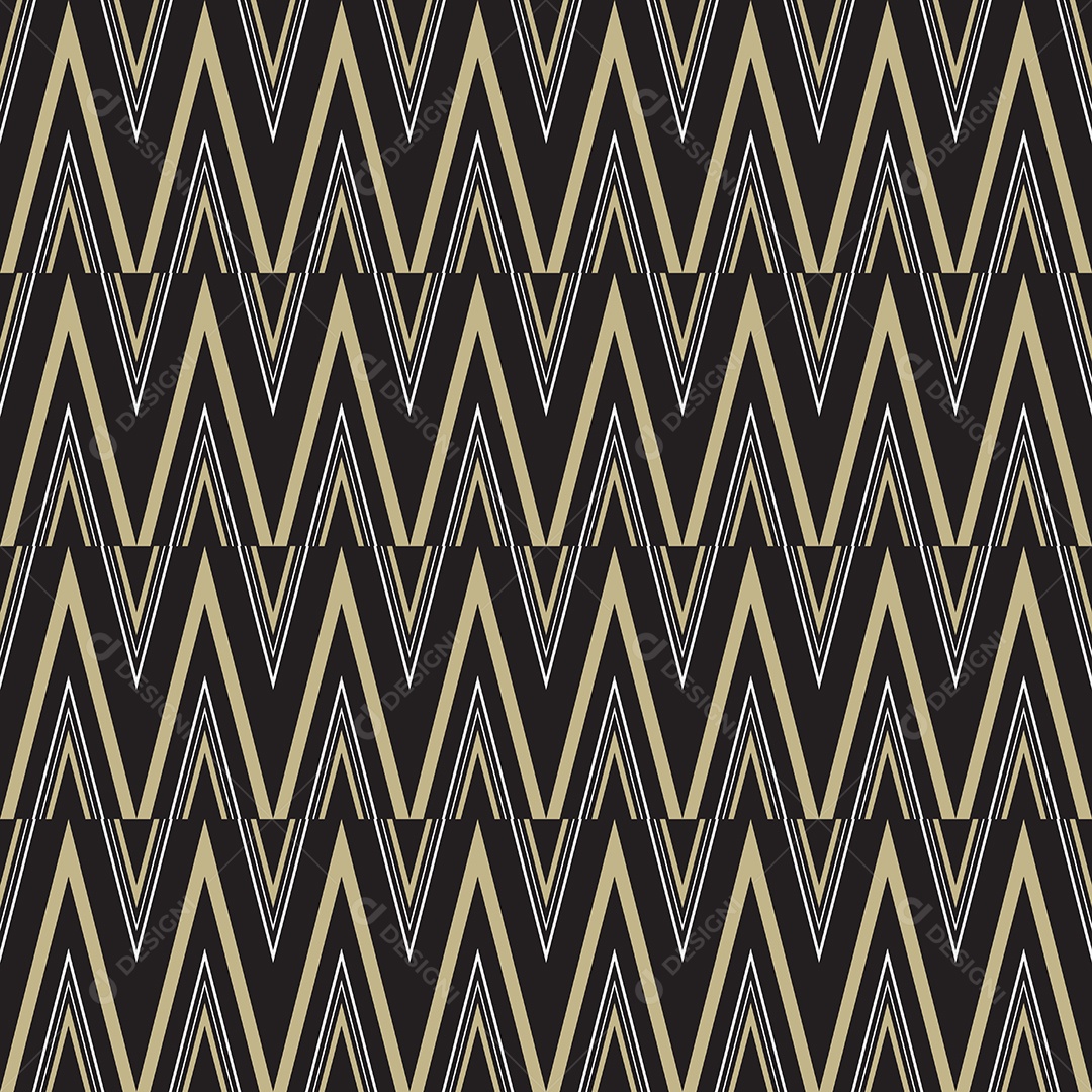 Padrão Em Zigue-zague Padrão Sem Emenda Chevron Clássico Desenho Vetorial Vetor EPS