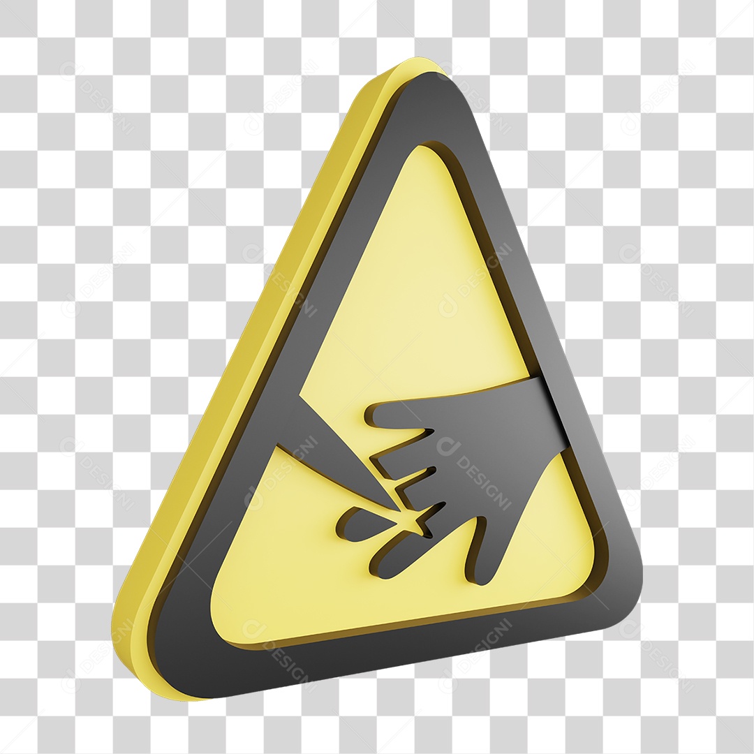 Placa de Aviso PNG Transparente