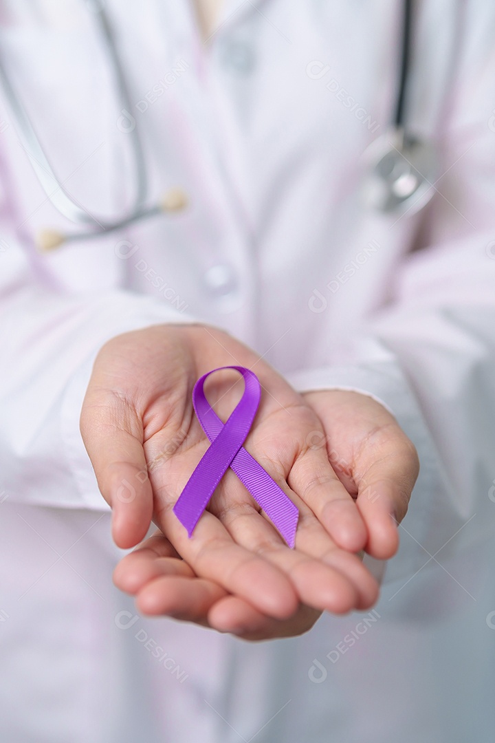 Fita roxa para violência, câncer de pâncreas, esôfago, testículo, Alzheimer, epilepsia, lúpus, sarcoidose e fibromialgia.