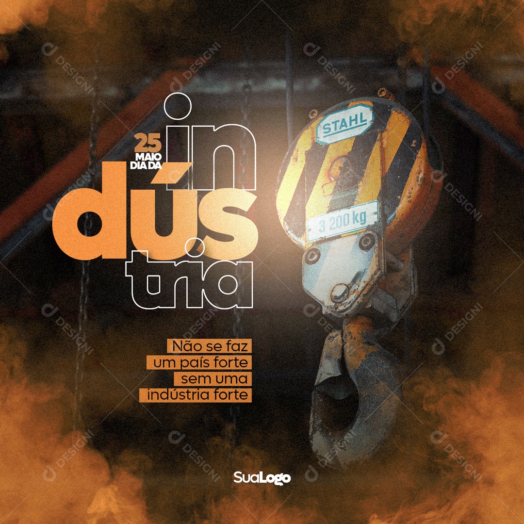 Dia da Indústria 25 de Maio Social Media PSD Editável
