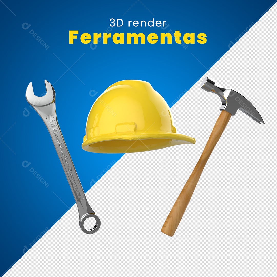 Elementos 3D Ferramentas Para Composição PSD