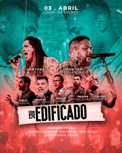 Flyer Sou Edificado Não Tenha Inveja Dos Ímpios  Social Media PSD Editável