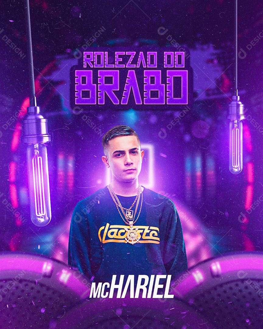 Rolezao Do Brabo Flyer Mc Hariel Social Media PSD Editável