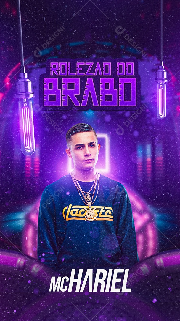 Story Rolezao Do Brabo Flyer Mc Hariel Social Media PSD Editável