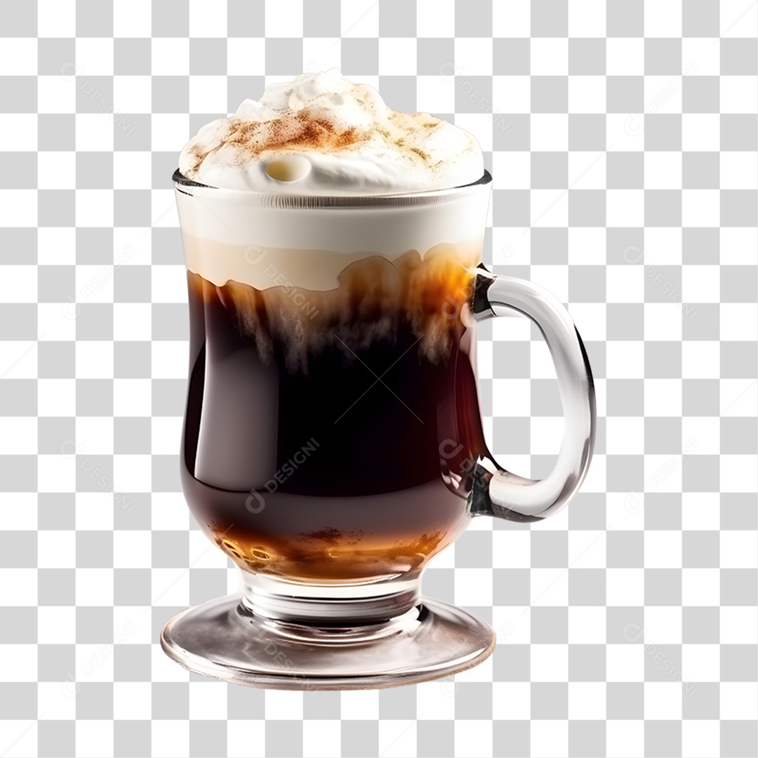 Copo de capuccino PNG Transparente