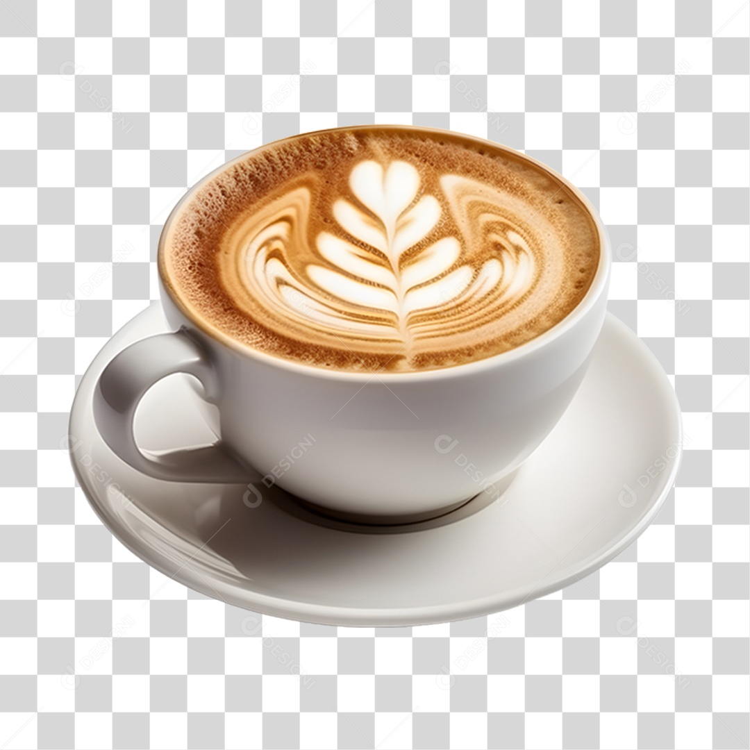 Copo de capuccino PNG Transparente