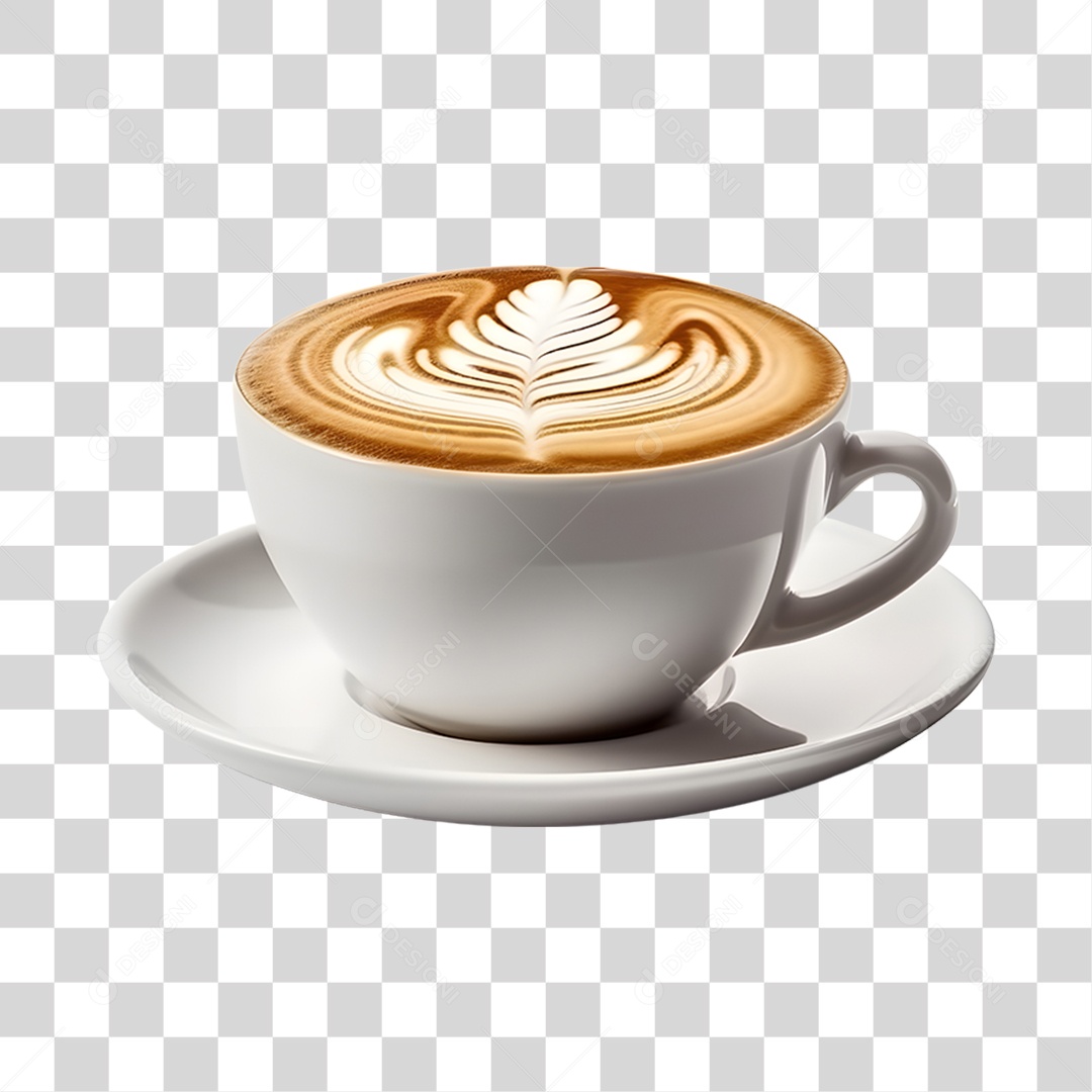 Copo de capuccino PNG Transparente