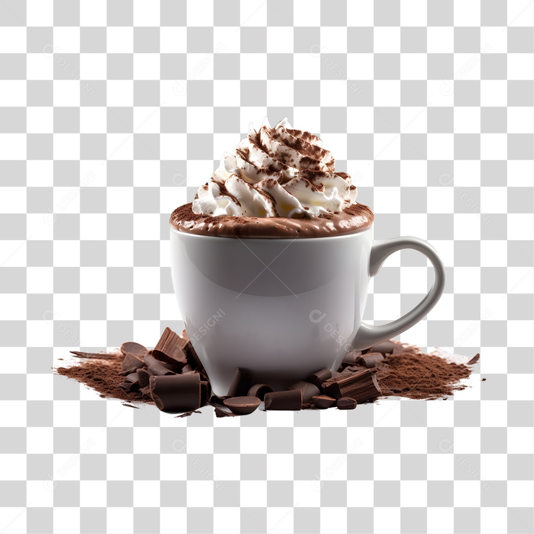 Copo de capuccino PNG Transparente