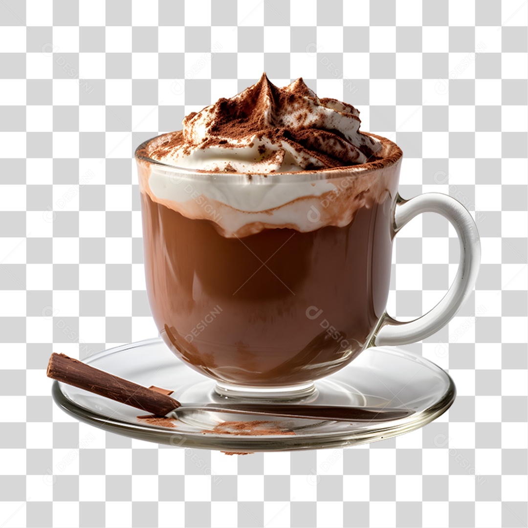 Copo de capuccino PNG Transparente