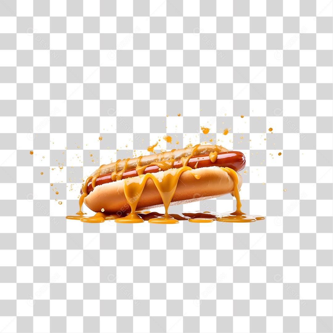 Cachorro quente alimento saboroso PNG Transparente