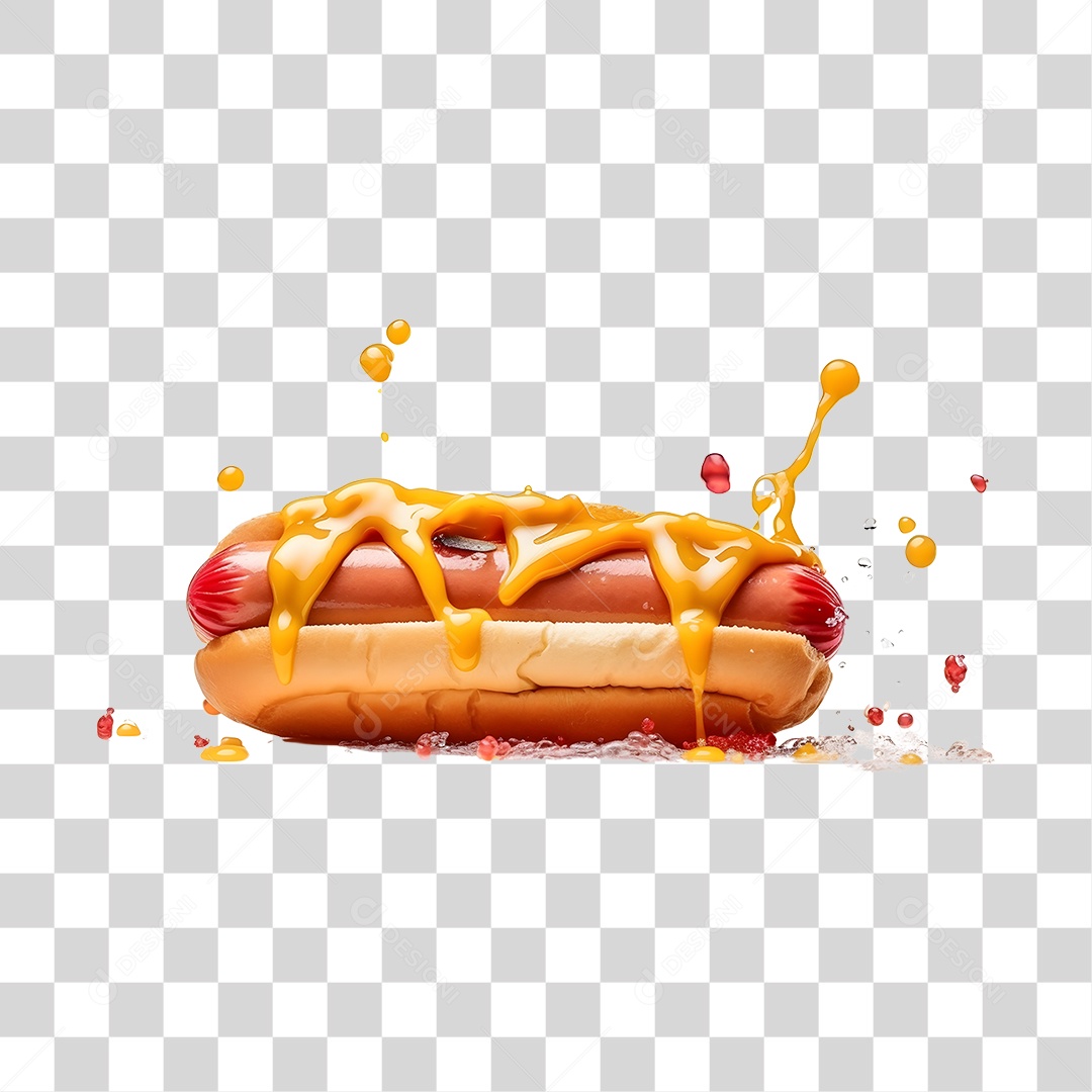 Cachorro quente alimento saboroso PNG Transparente