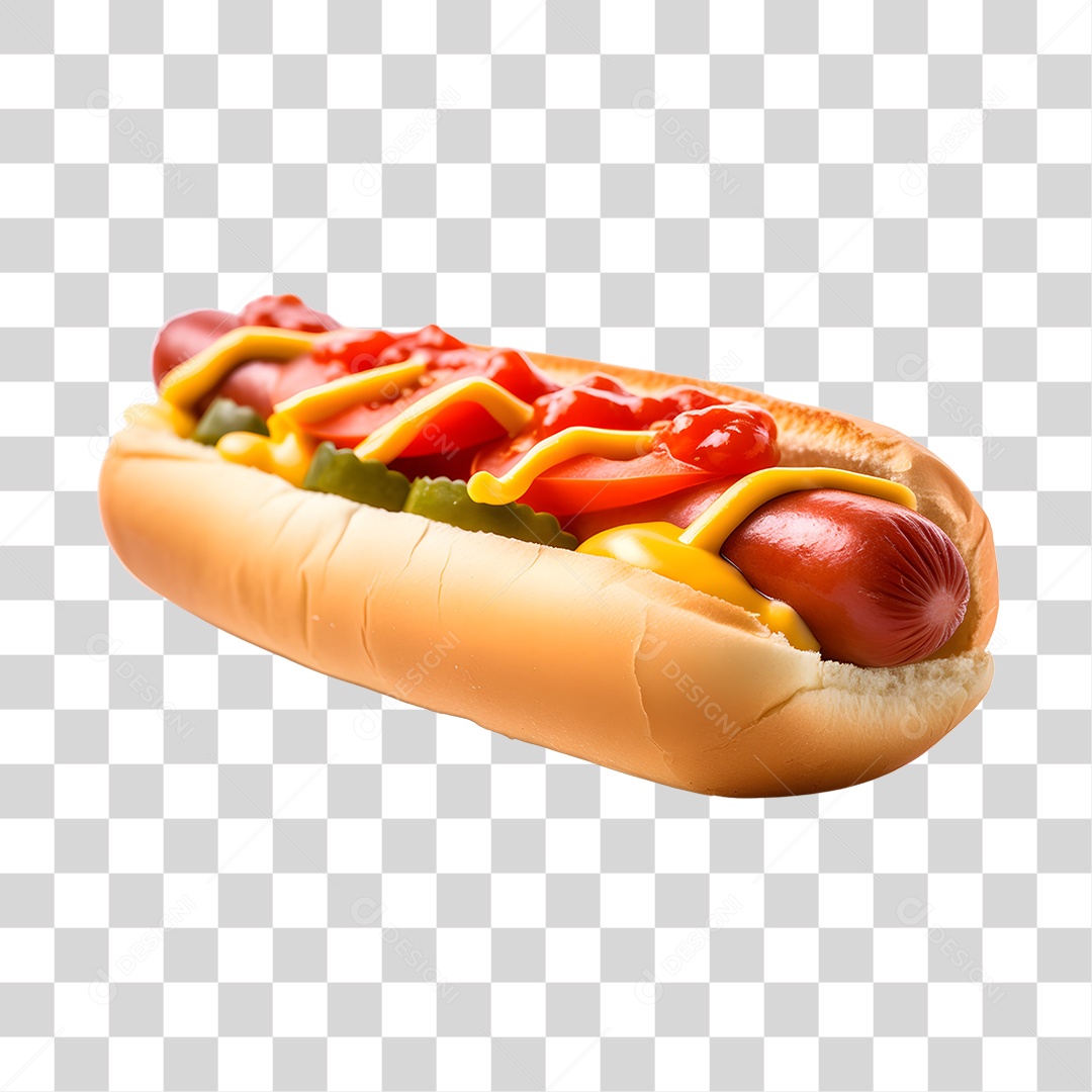 Cachorro quente alimento saboroso