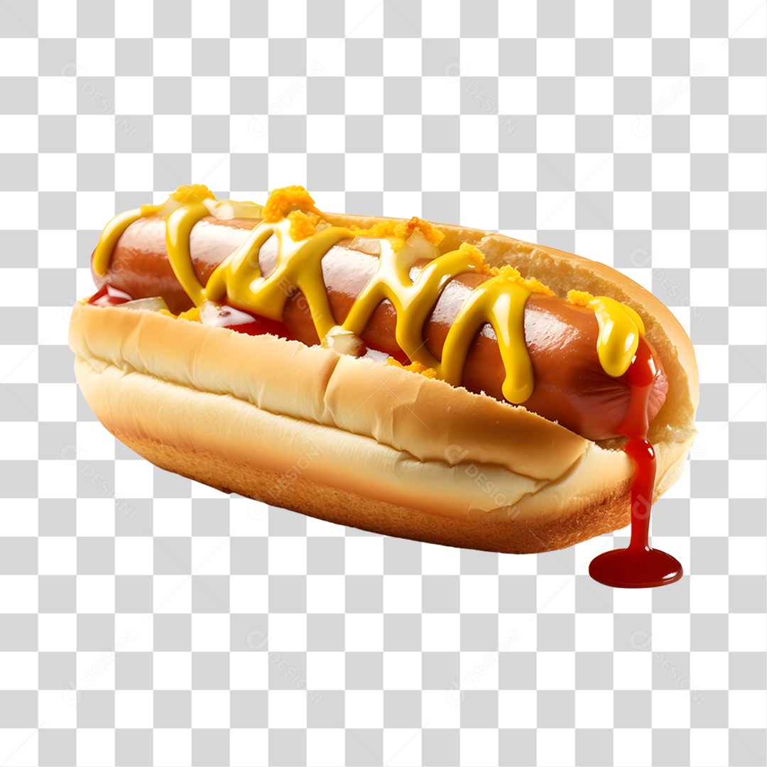 Cachorro quente alimento saboroso