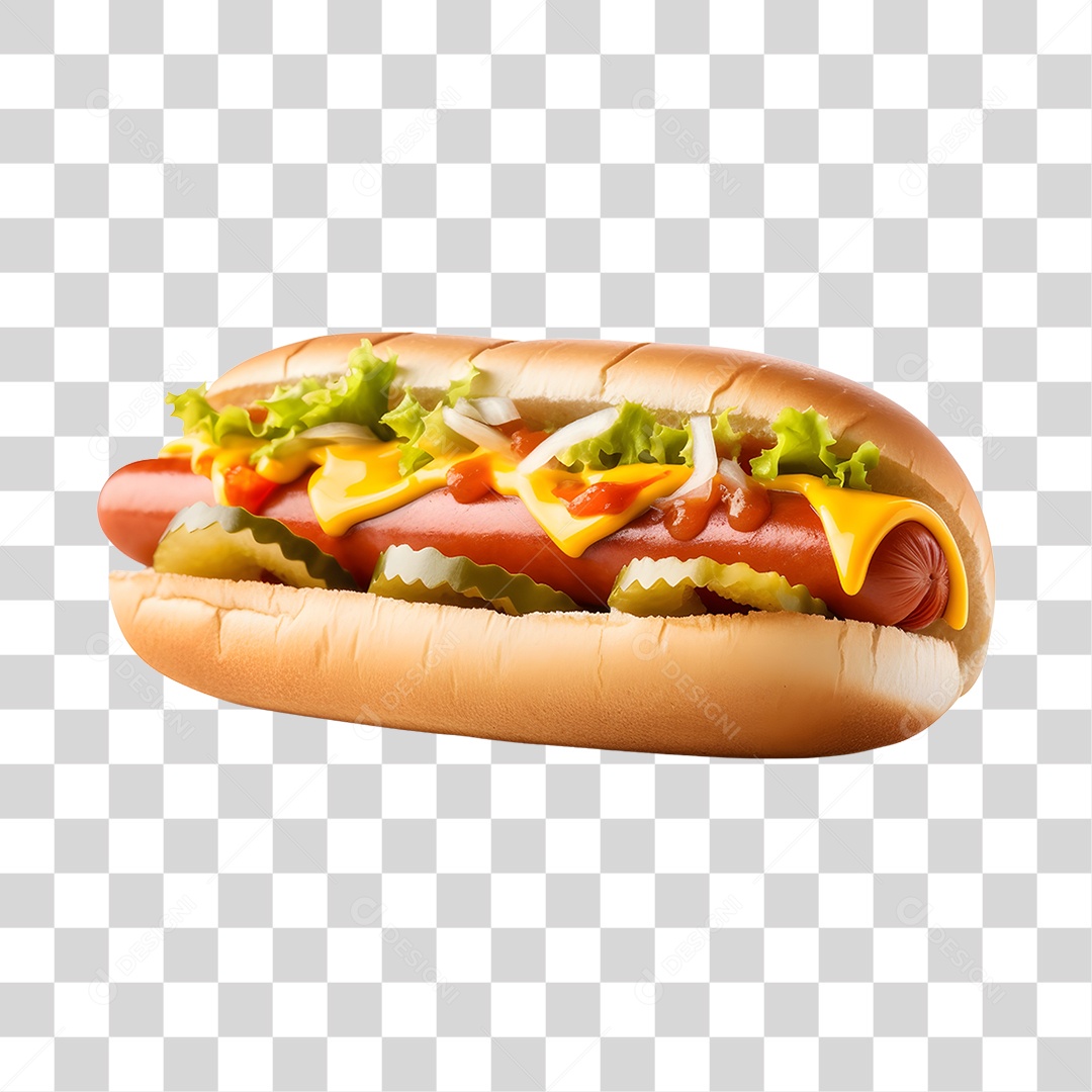 Cachorro quente alimento saboroso