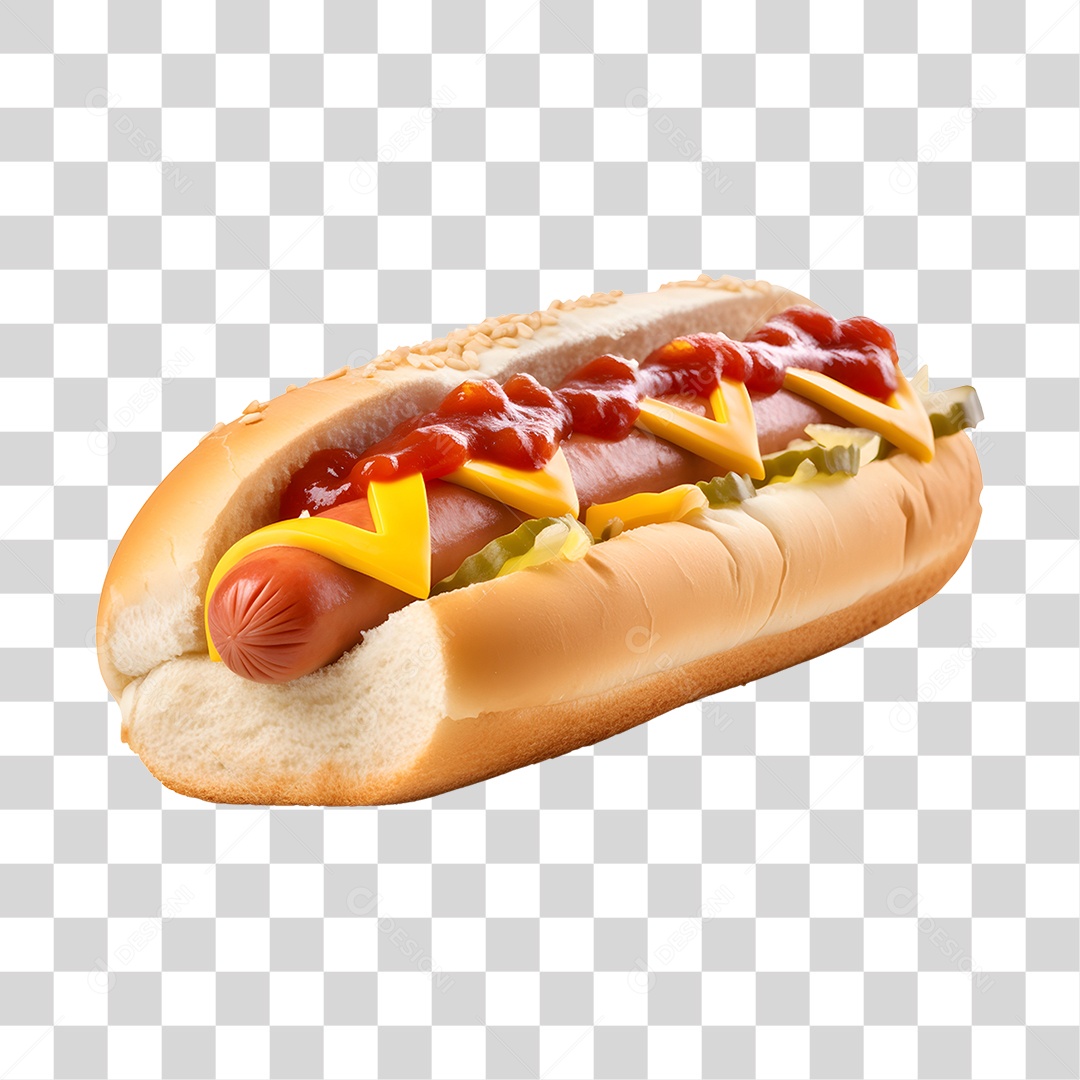 Cachorro quente alimento saboroso