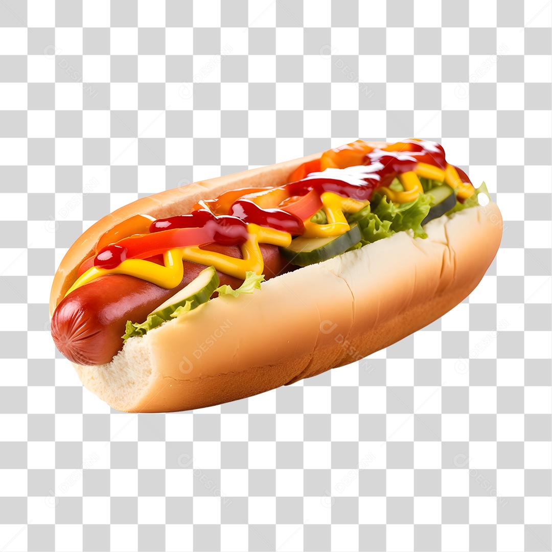 Cachorro quente alimento saboroso