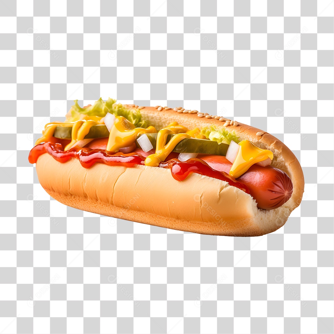 Cachorro quente alimento saboroso