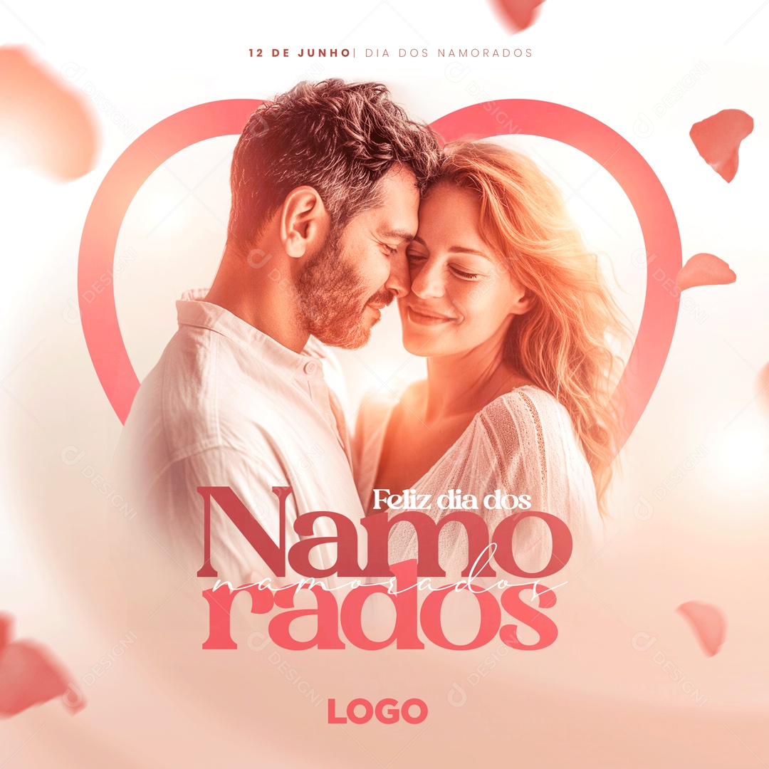 Social Media Dia Dos Namorados O Amor Seja Constante PSD Editável