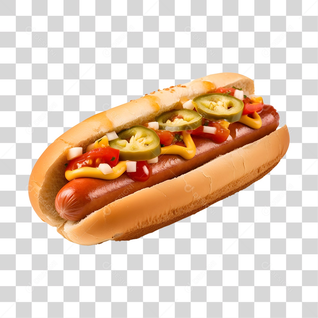 Cachorro quente alimento saboroso