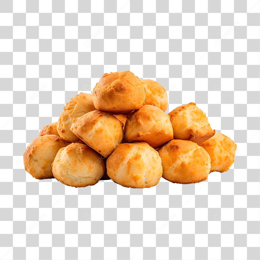 Pão de queijo assado e saboroso PNG Transparente