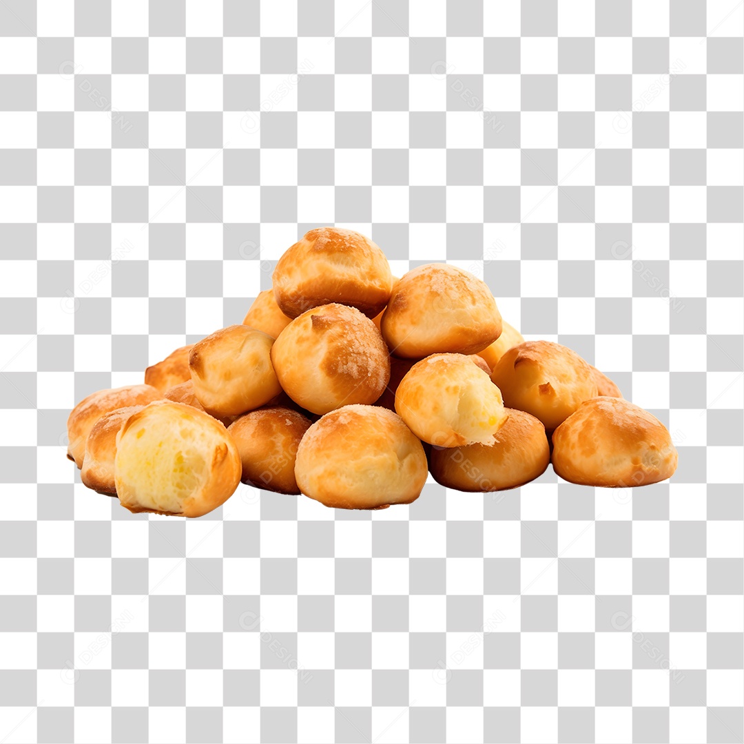 Pão de queijo assado e saboroso PNG Transparente