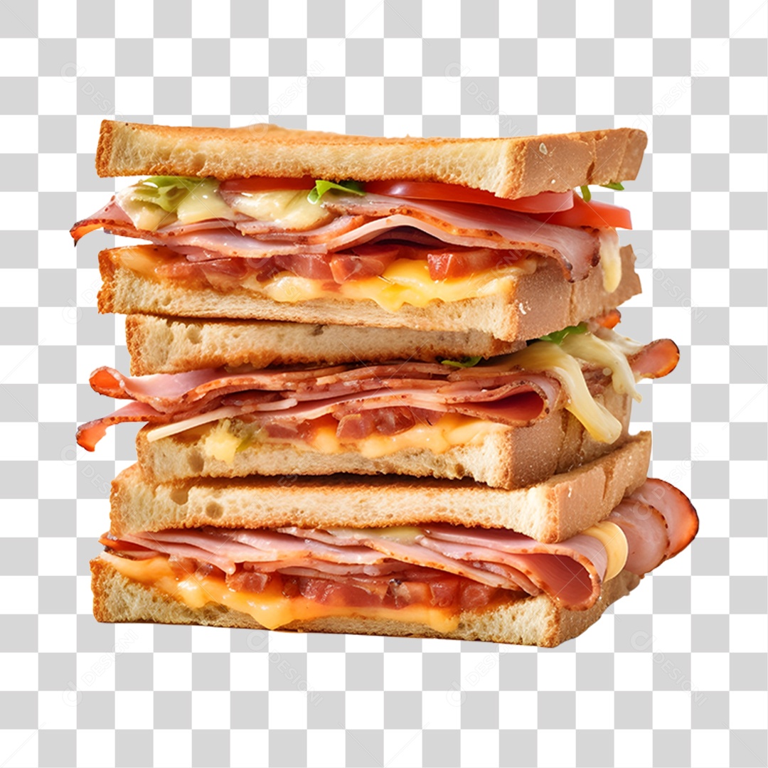 Sanduiches saborosos PNG Transparente