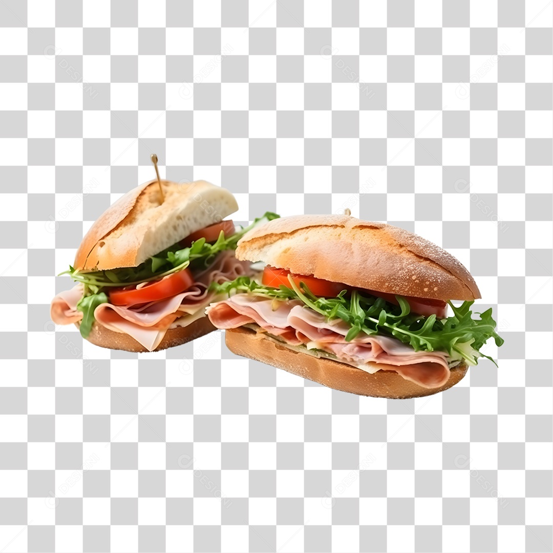 Sanduiches saborosos PNG Transparente