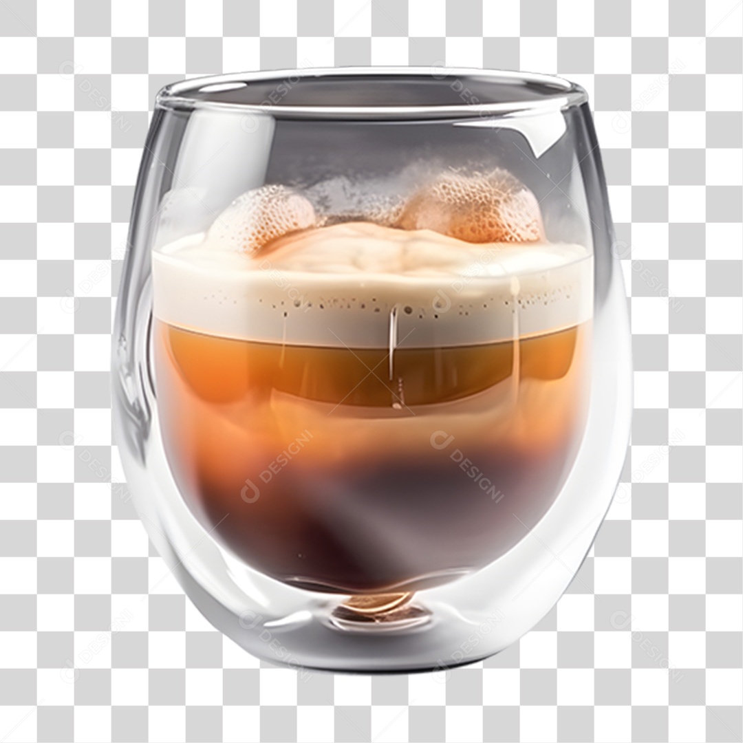 Copo de capuccino bebida PNG Transparente