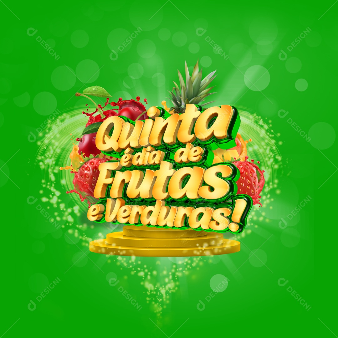 Texto 3D Para Composição PSD