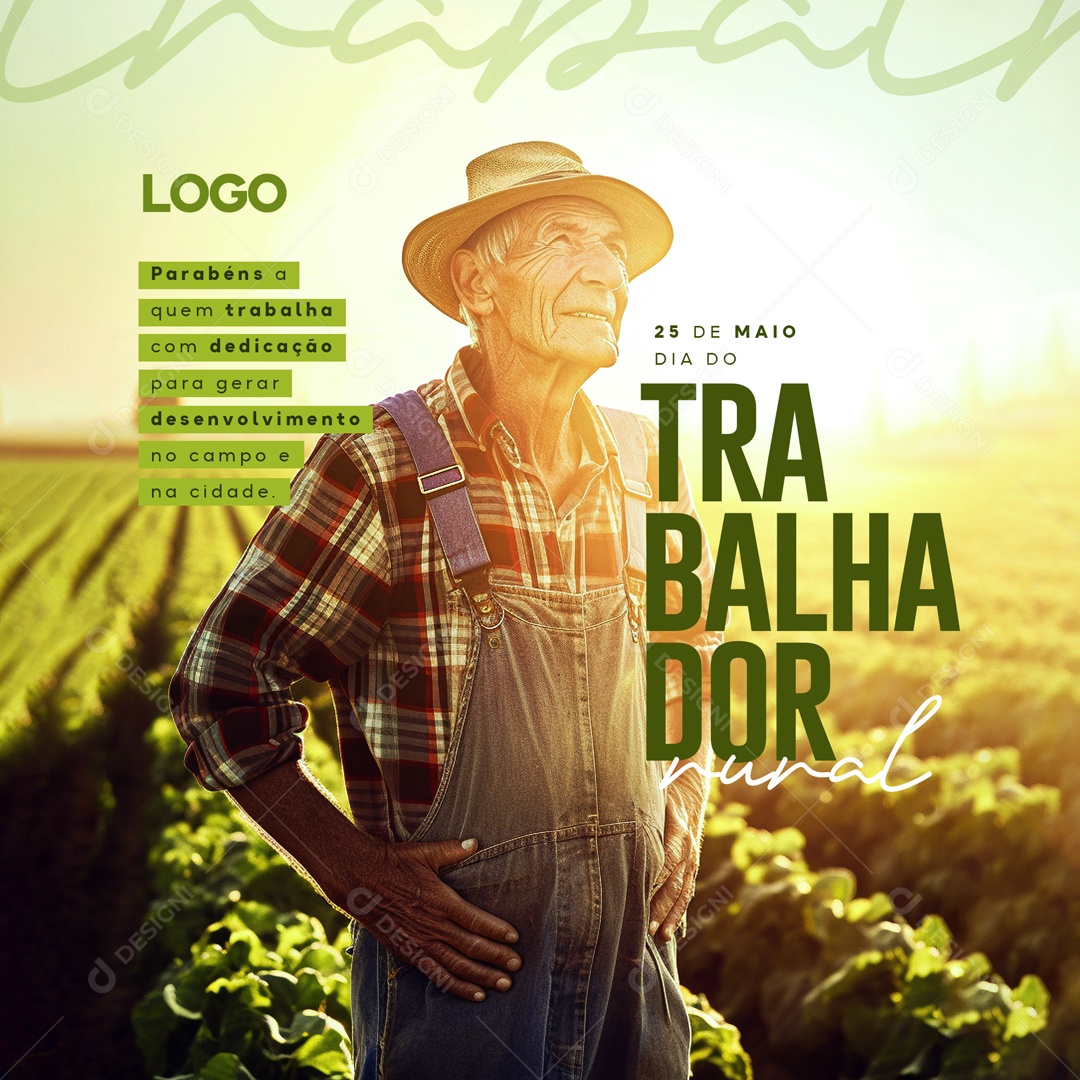 Dia Do Trabalhador Rural Desenvolvimento No Campo 25 De Maio Social Media PSD Editável
