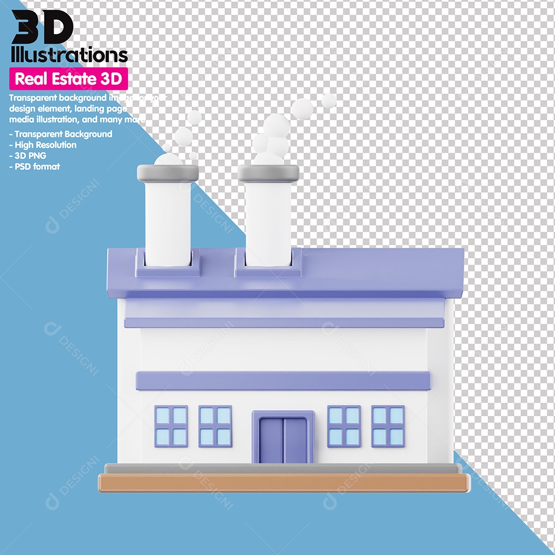 Fabrica Elemento 3D Para Composição PSD