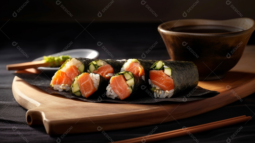 Sushi Sobre A Mesa
