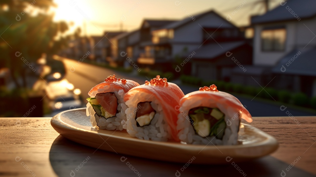 Prato De Sushi Comida Japonesa