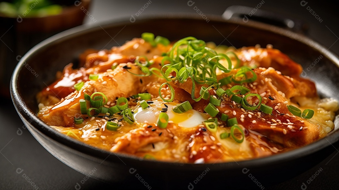 Prato De Comida Japonesa Oyakodon