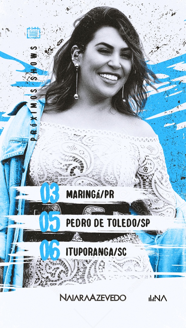 Flyer Story Nayara Azevedo Cidades Social Media PSD Editável