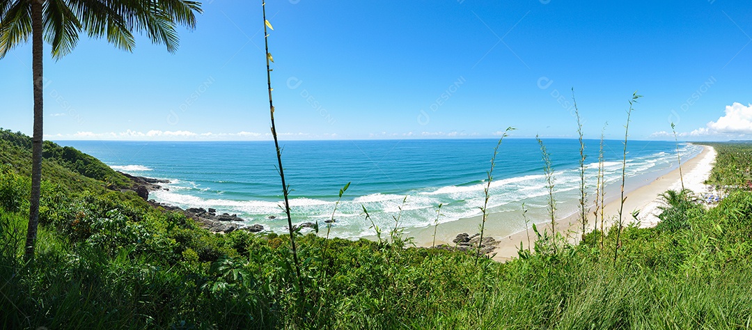 Vista do Mirante da Serra Grande na Bahia Brasil.